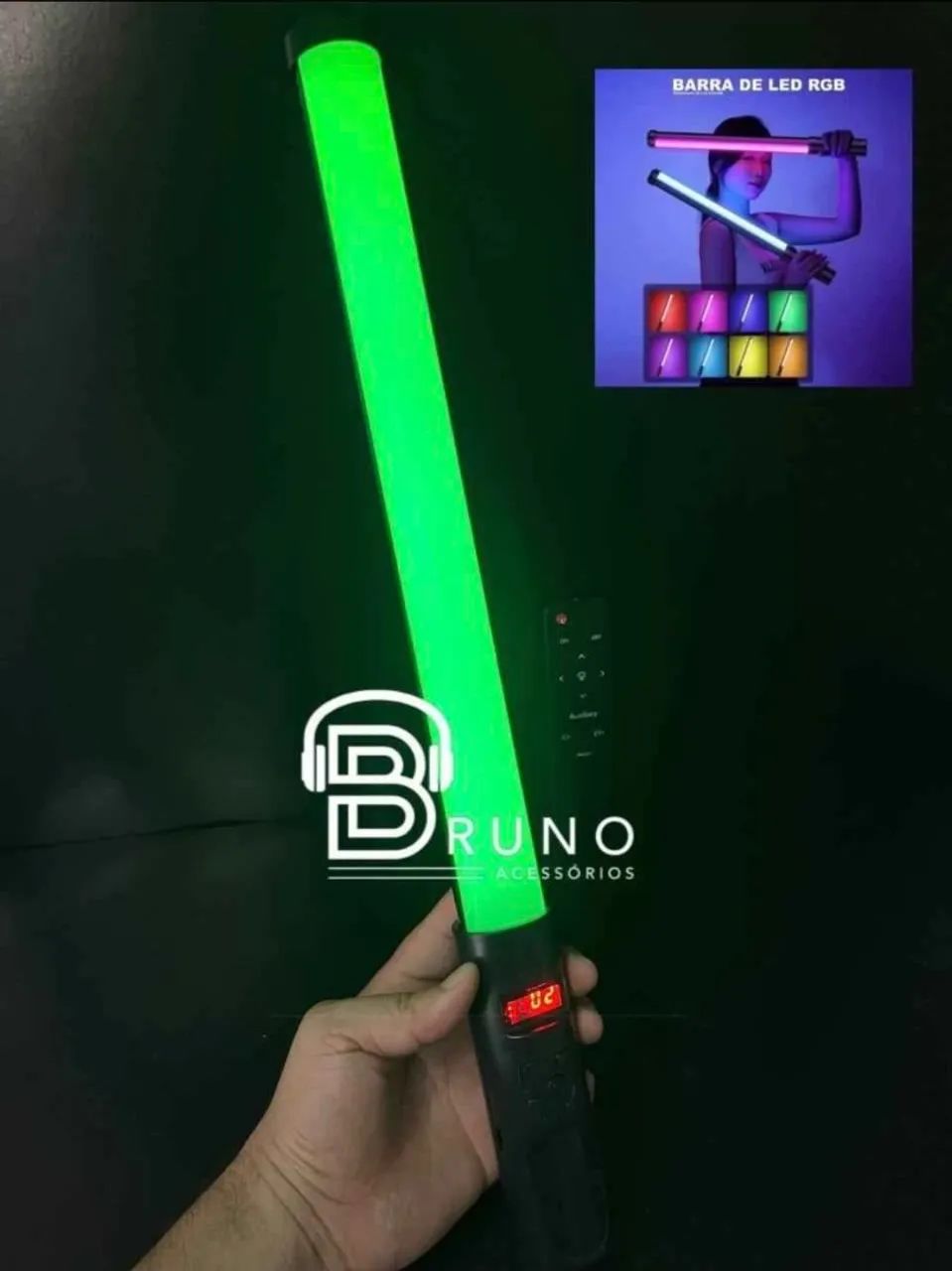 Bastão de led RGB para fotos e studio