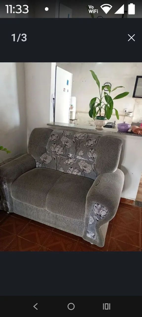 Sofá 3 e 2 pugares
