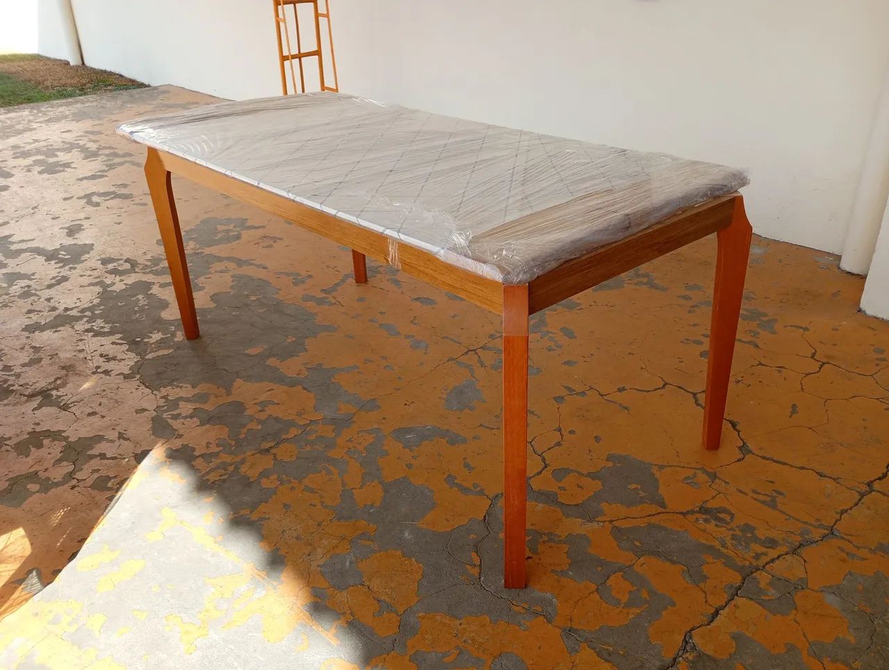 Mesa de vidro 6 cadeiras 