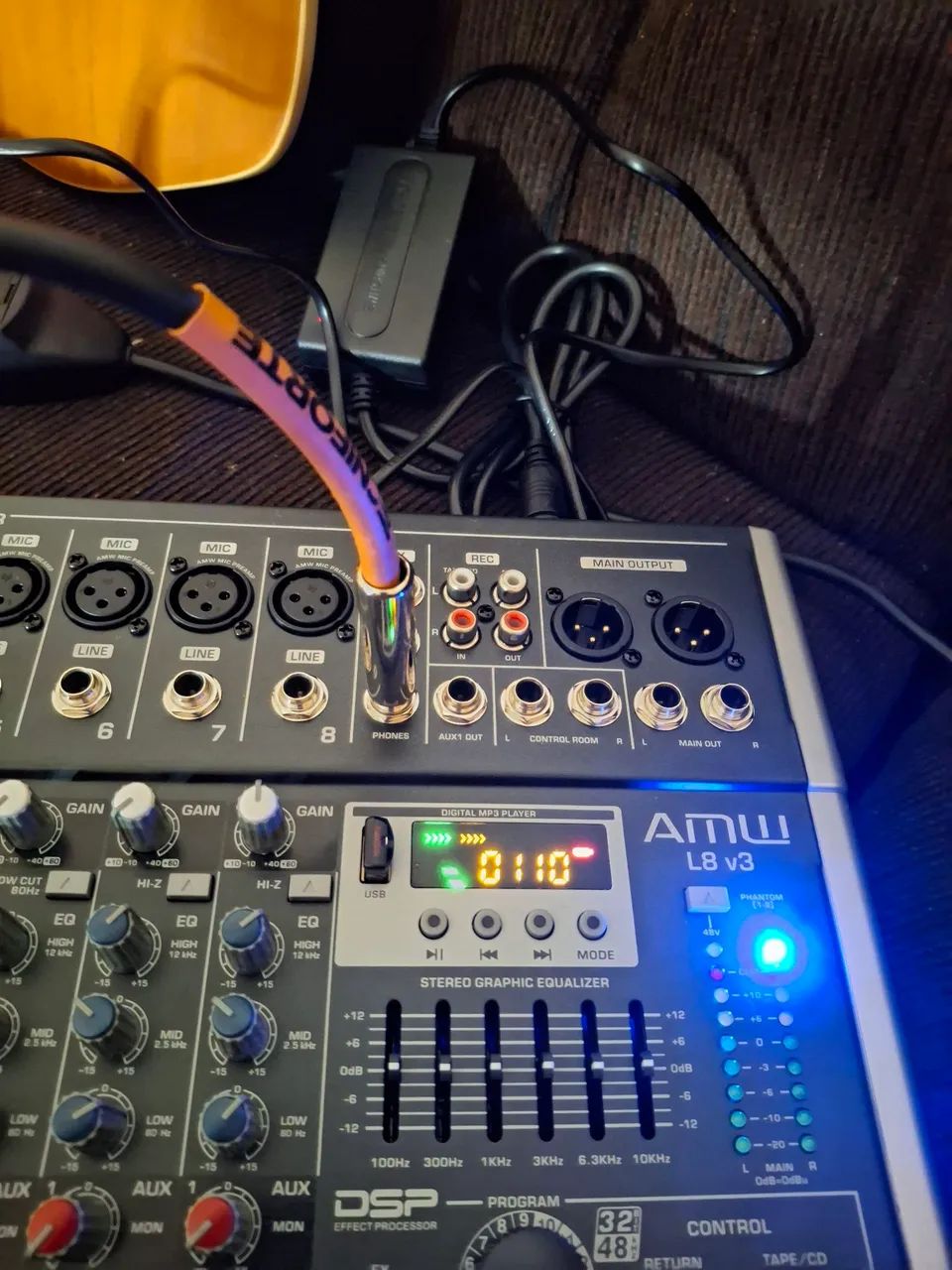 Mesa de som Amw l8 Es com Reverb  - Foto 3