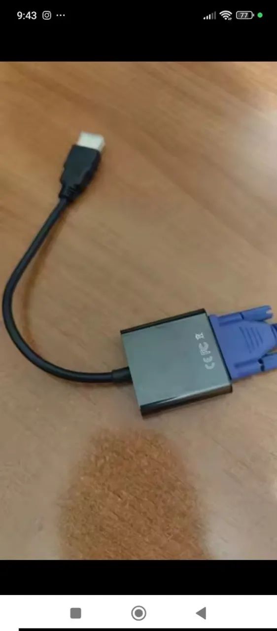 Cabo Adaptador HDMI para VGA  - Foto 4