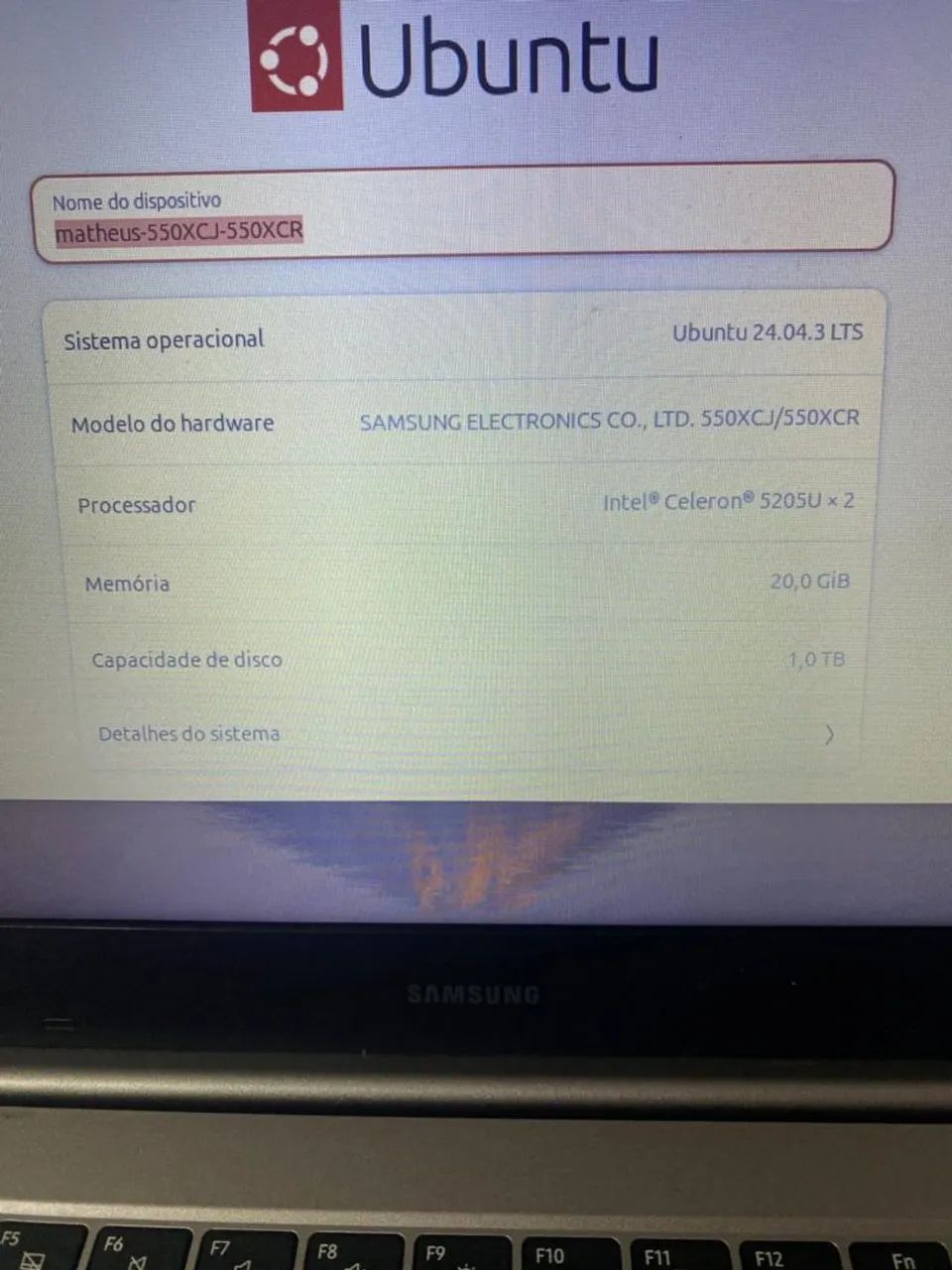 Samsung Book E20 1T 20 Ram  - Foto 3