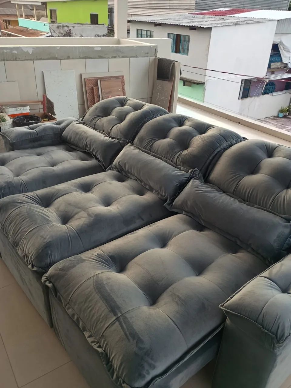SOFÁ RETRÁTIL RECLINÁVEL DE LUXO VÁRIAS CORES DISPONÍVEIS 