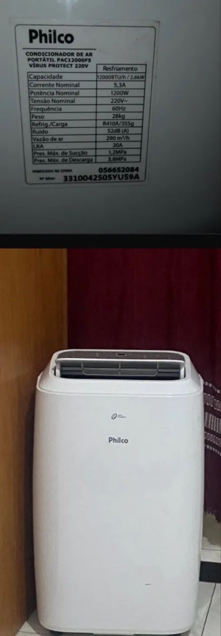 Ar condicionado portátil Philco