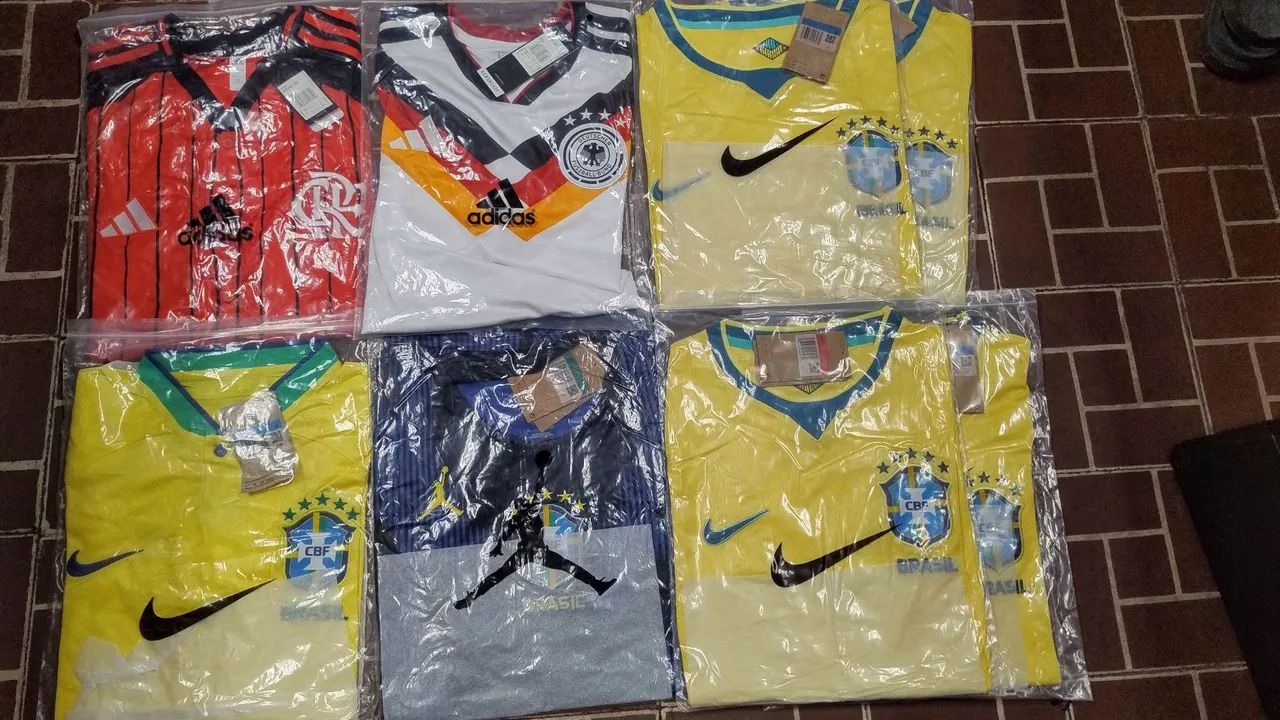 Camisas variadas Brasil pra Copa 2026 - amarelas e azul - Foto 2