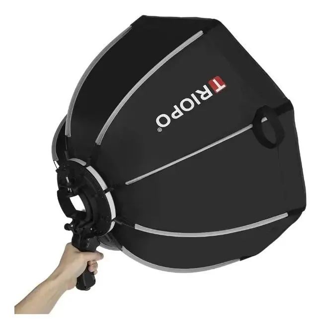 Octabox Triopo 65 Cm Speedlight Com Grid - Foto 3