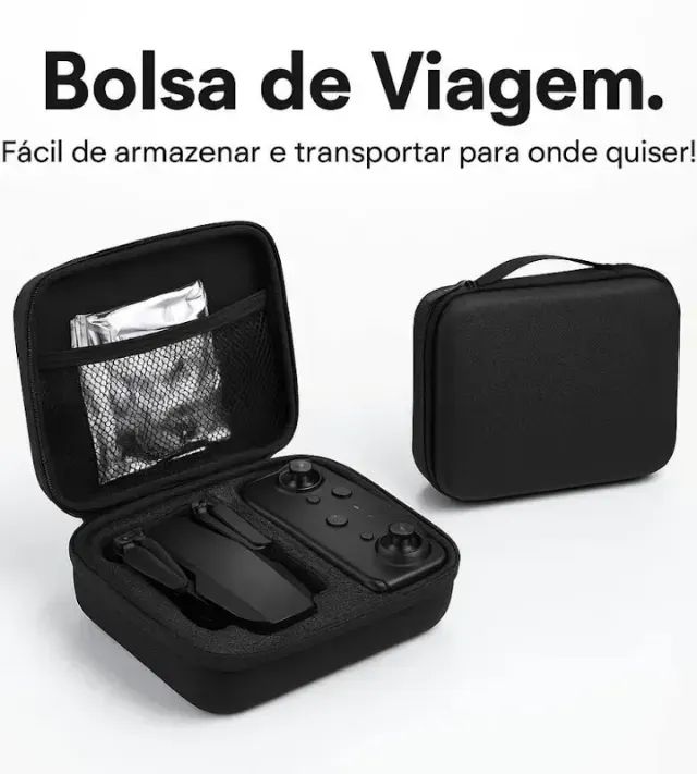 Drone E88 Profissional com Câmera 4K WiFi Controle App Estável e Fácil de pilotar - Foto 4