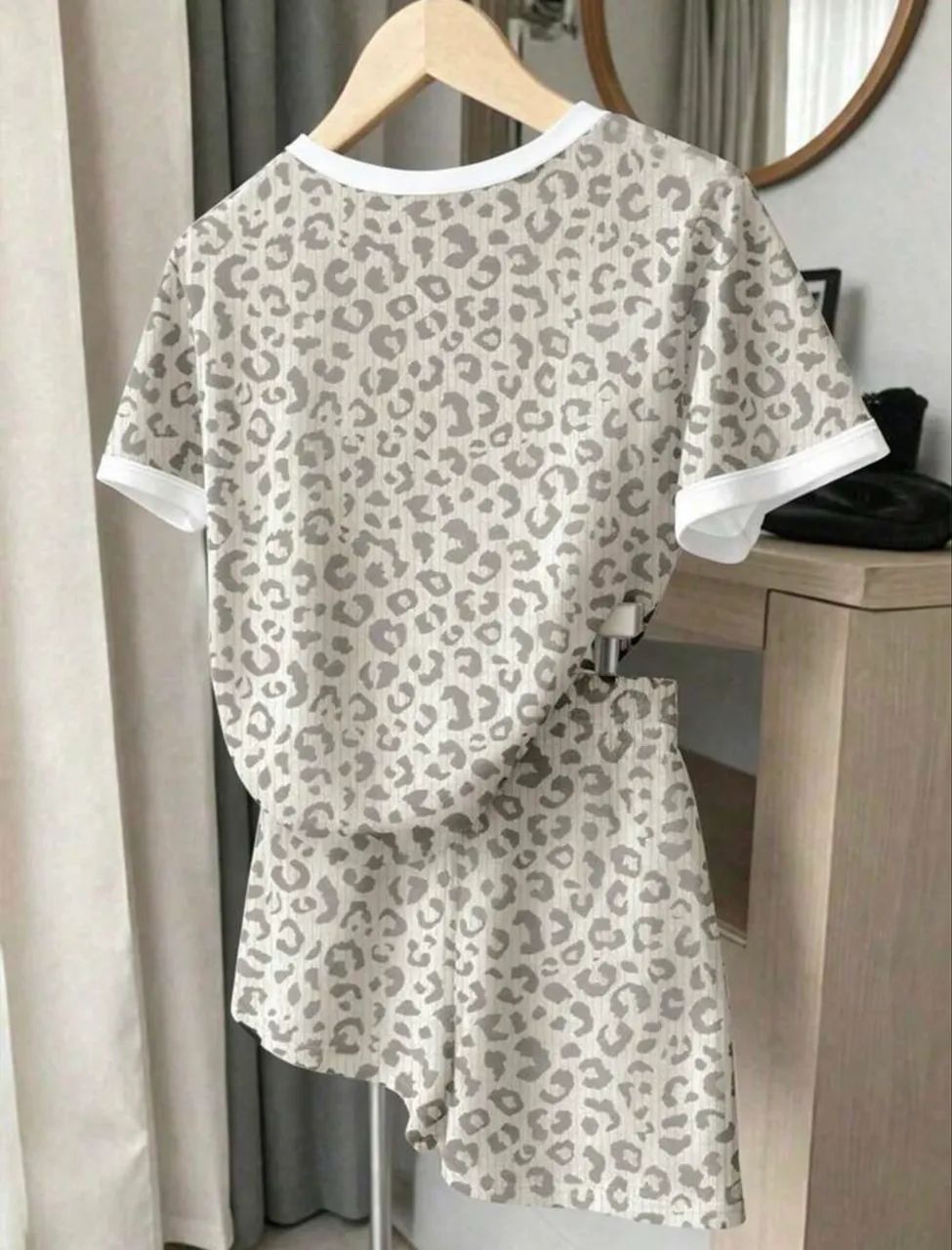 Conjunto Animal print com shorts  - Foto 5