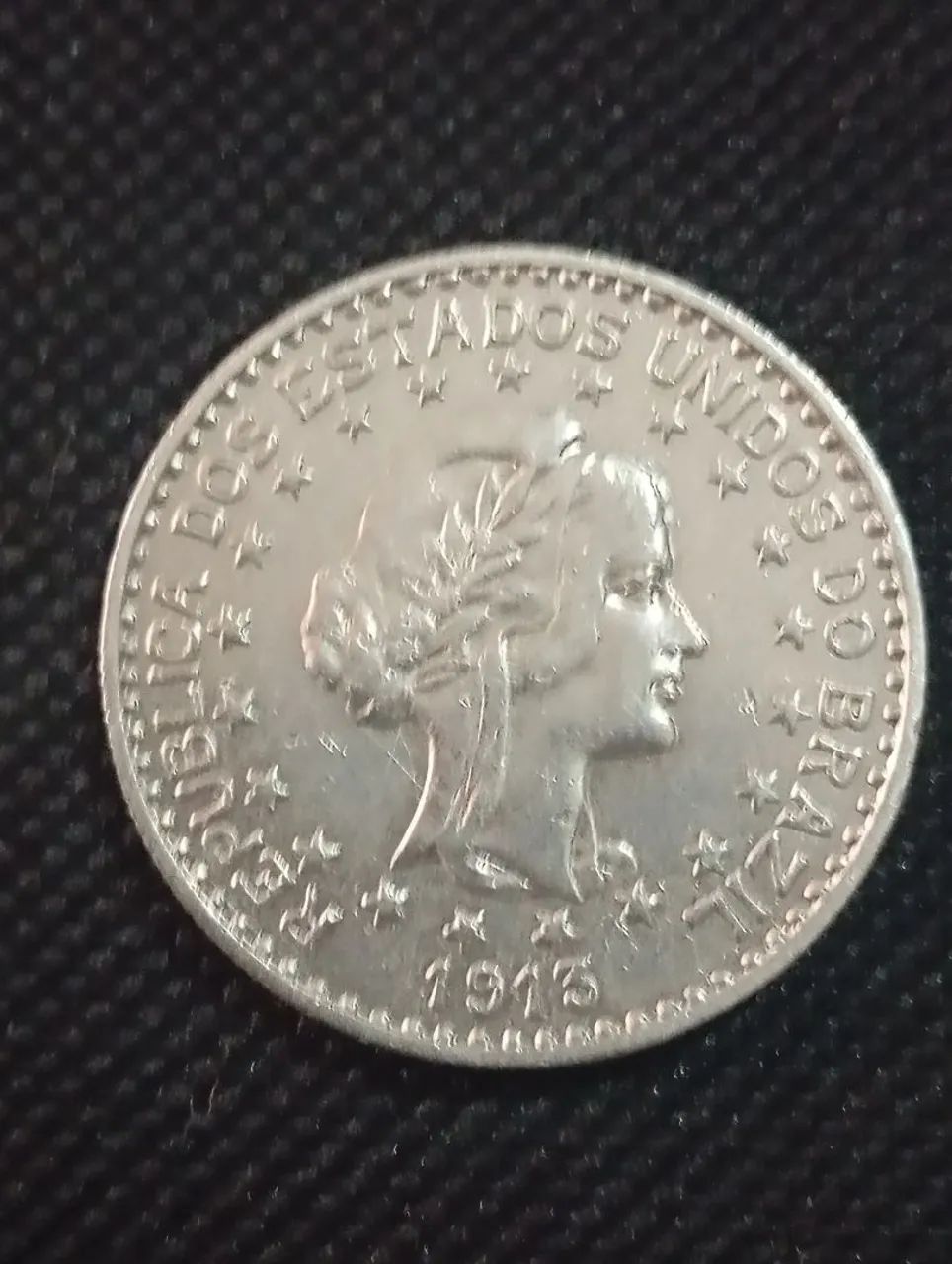 Moeda Prata 1000 Réis 1913