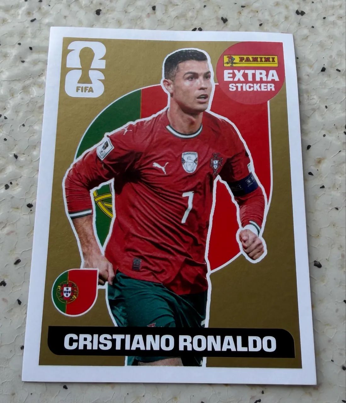 Figurinha Ledend ouro Cristiano Ronaldo