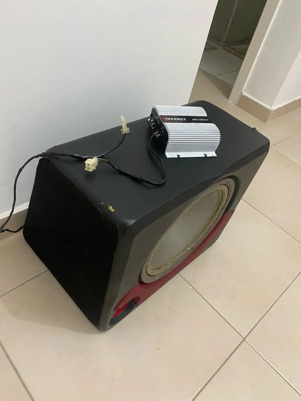 Caixa de Som Automotivo + Módulo Taramps MD 250.1 - Foto 3