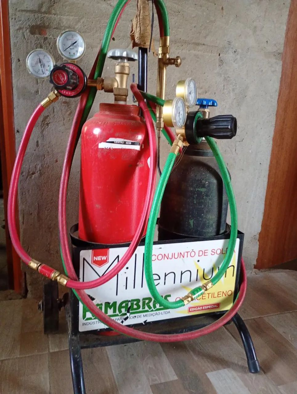 Máquina de solda maçarico 