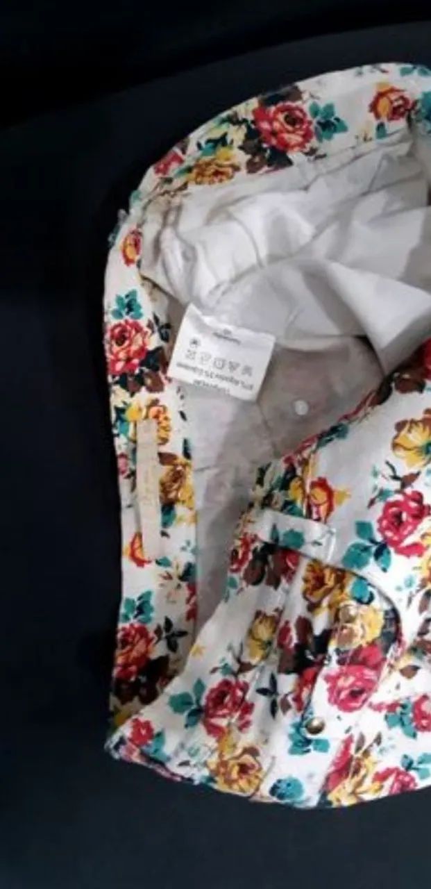 calça floral pop me justa reta tam.40 - Foto 5