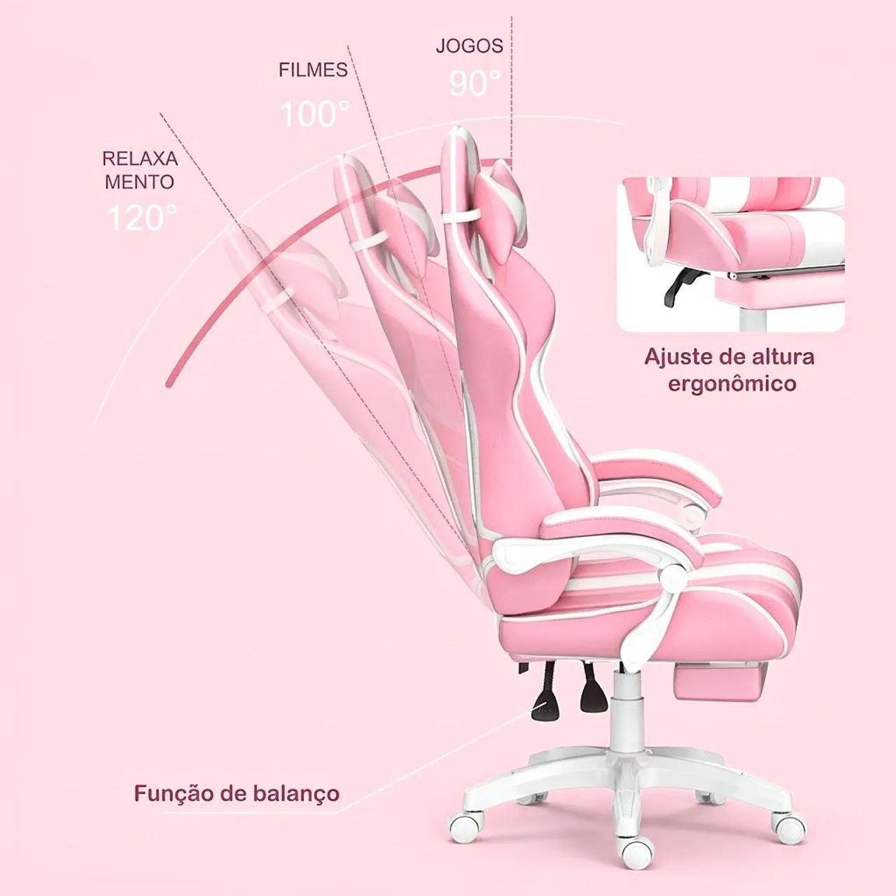 CADEIRA GAMER PREMIUM - Candy Throne Python Fly? - Foto 4