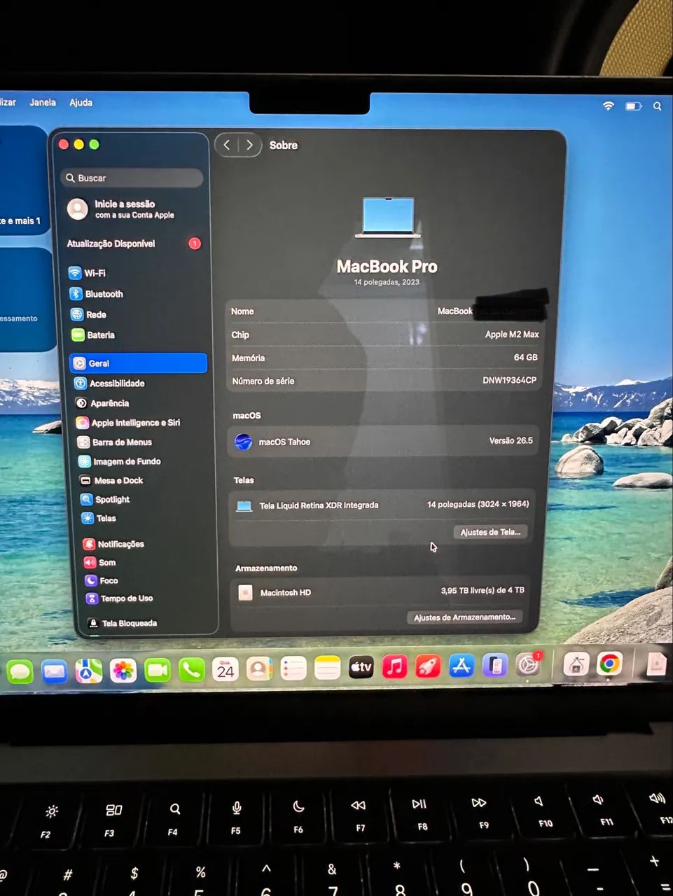 MacBook Pro M2 Max | 64GB RAM 4TB SSD 38-Cores GPU | Mac Configuração Rara - Foto 4