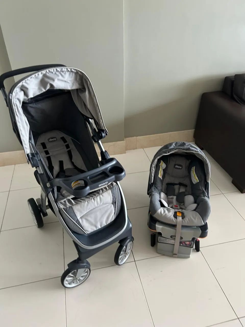 Carrinho de bebê 3 em 1 CHICCO BRAVO