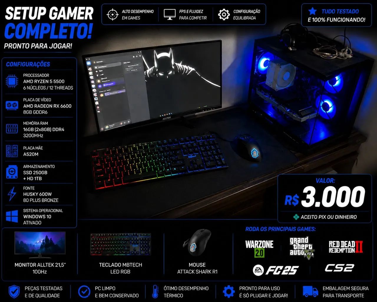 Pc gamer completo 