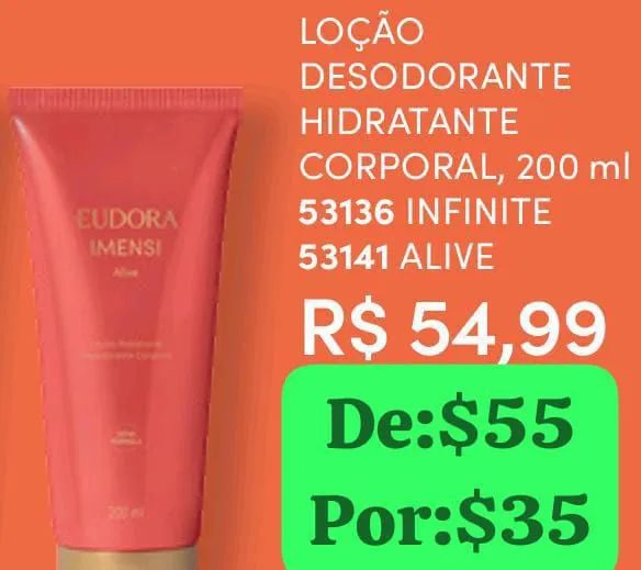 Hidratante Eudora Imenso Alive