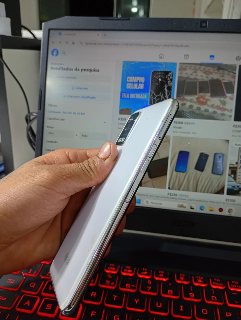LG K52s  BRANCO Impecável - Foto 2