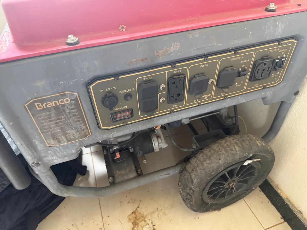 Gerador de energia a gasolina branco B4T 12000E - Foto 4