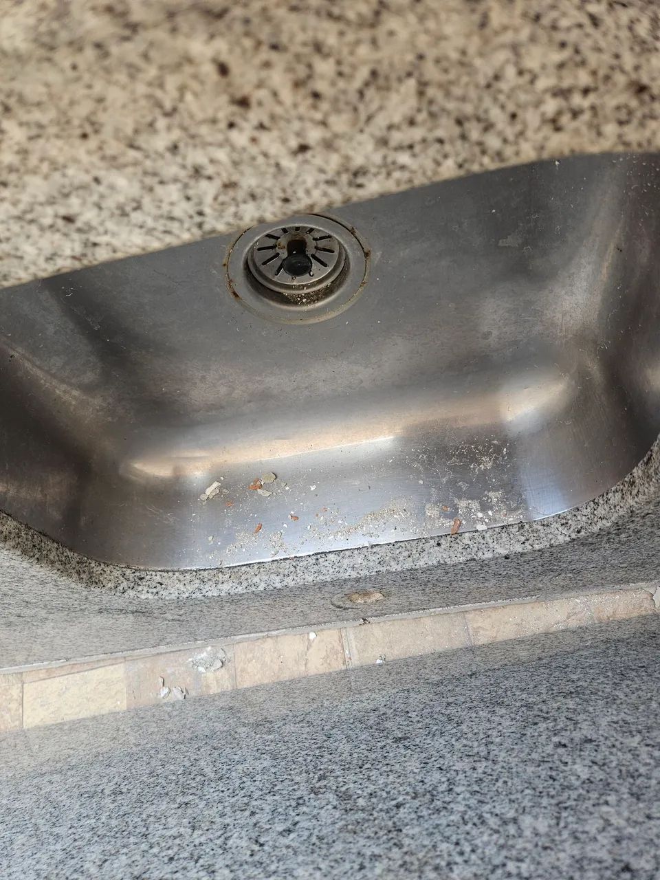 Pia e bancada de mármore cinza  - Foto 5