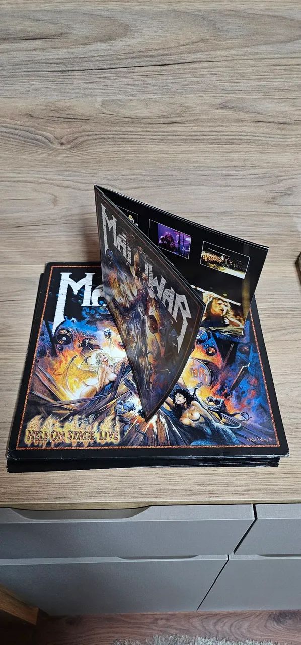 Manowar LP Hell on Stage 3lps - Foto 4
