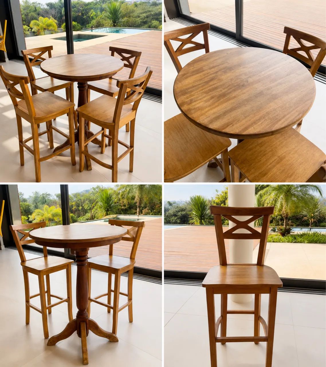 Bistrô com banquetas lindos!