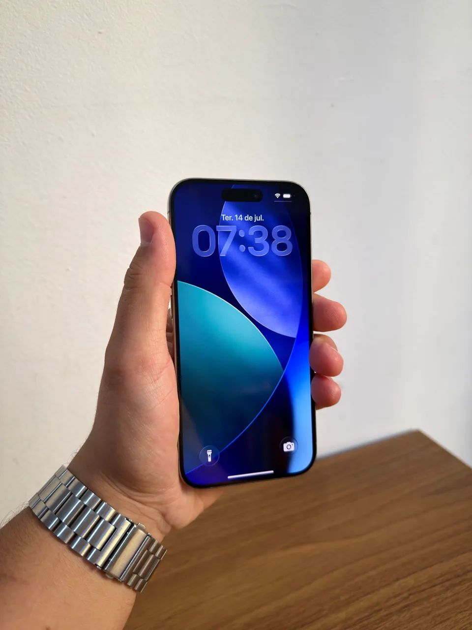Iphone 15 Pro 256gb Titânio Natural  - Foto 3