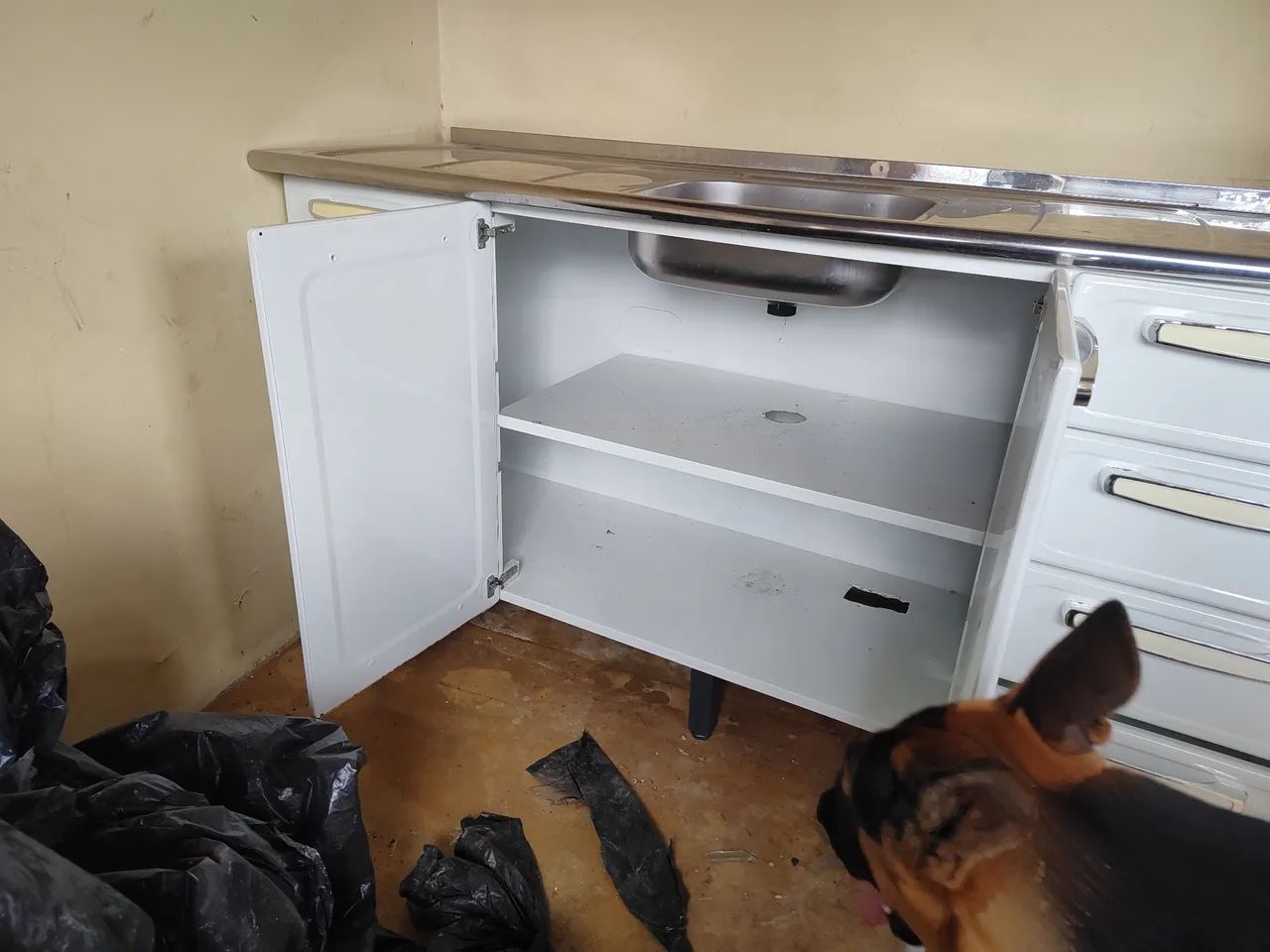 Pior de inox com bancada de armário  - Foto 4