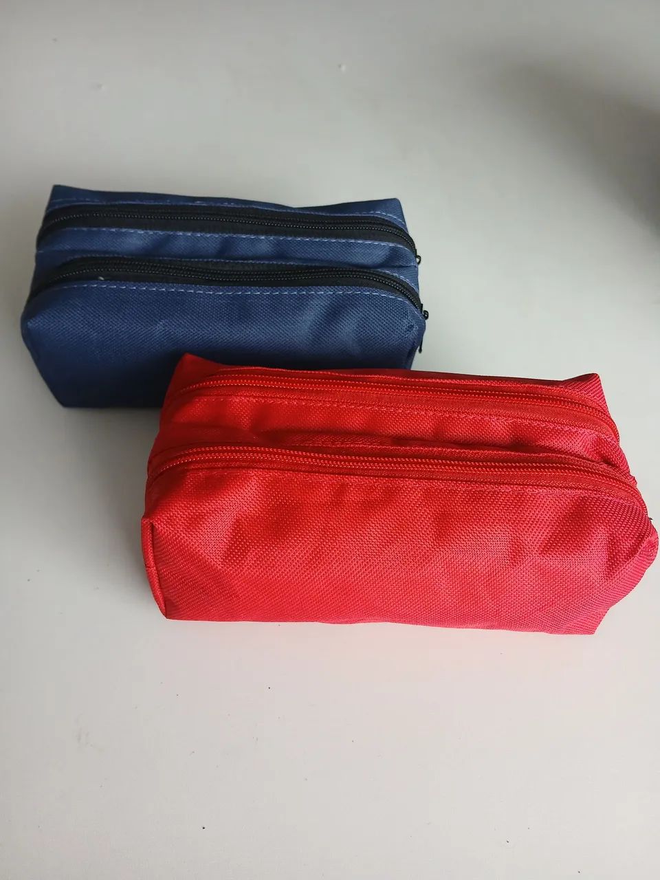 Kit estojo escolar azul/ vermelho  - Foto 3