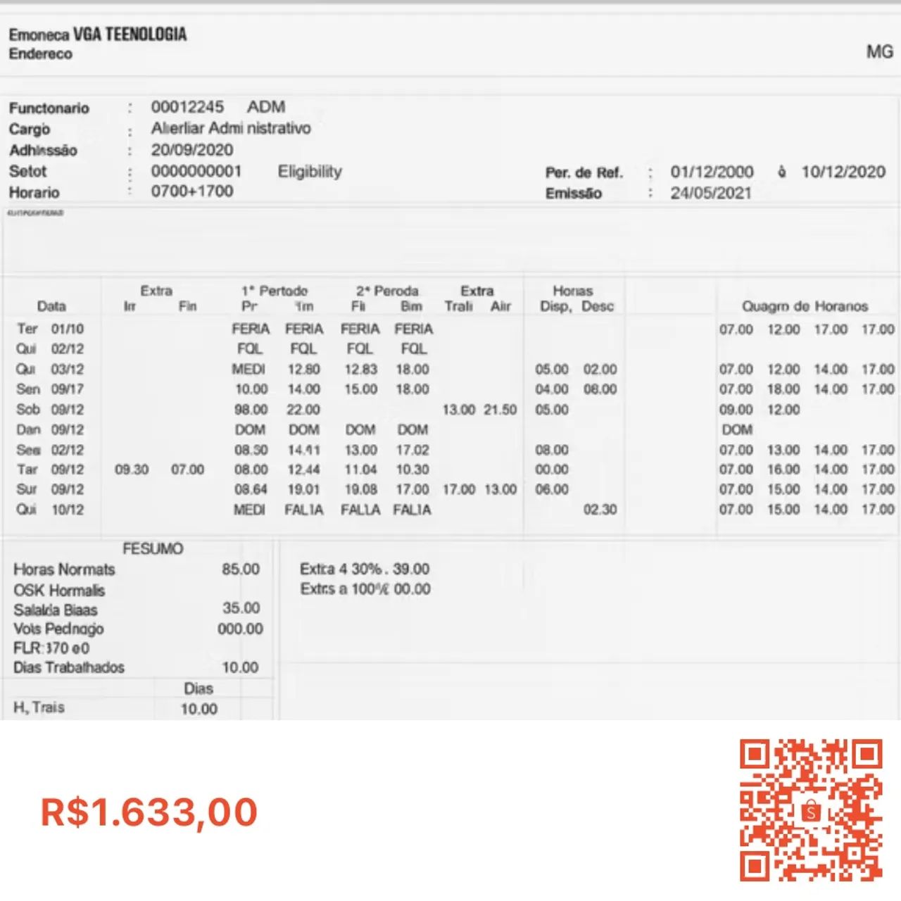 Relógio de ponto Control ID - Foto 5