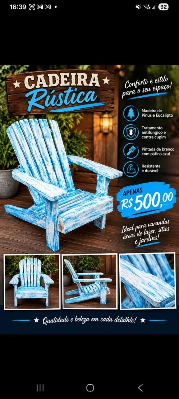 Cadeira Adirondack