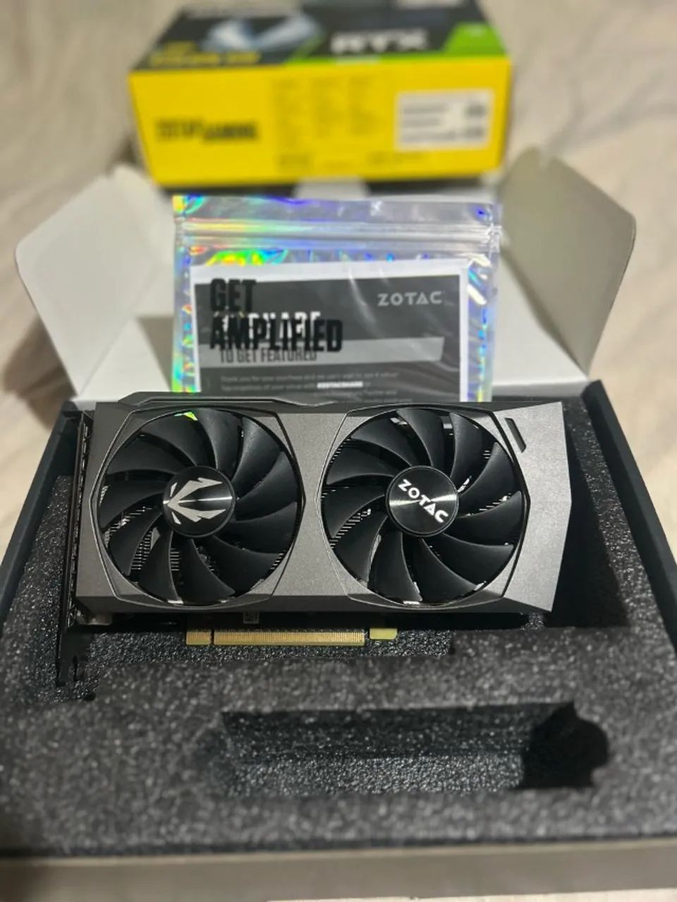 RTX 3070 Zotac Twin Edge Dual Fan 8GB GDDR6 - Caixa, Nota e