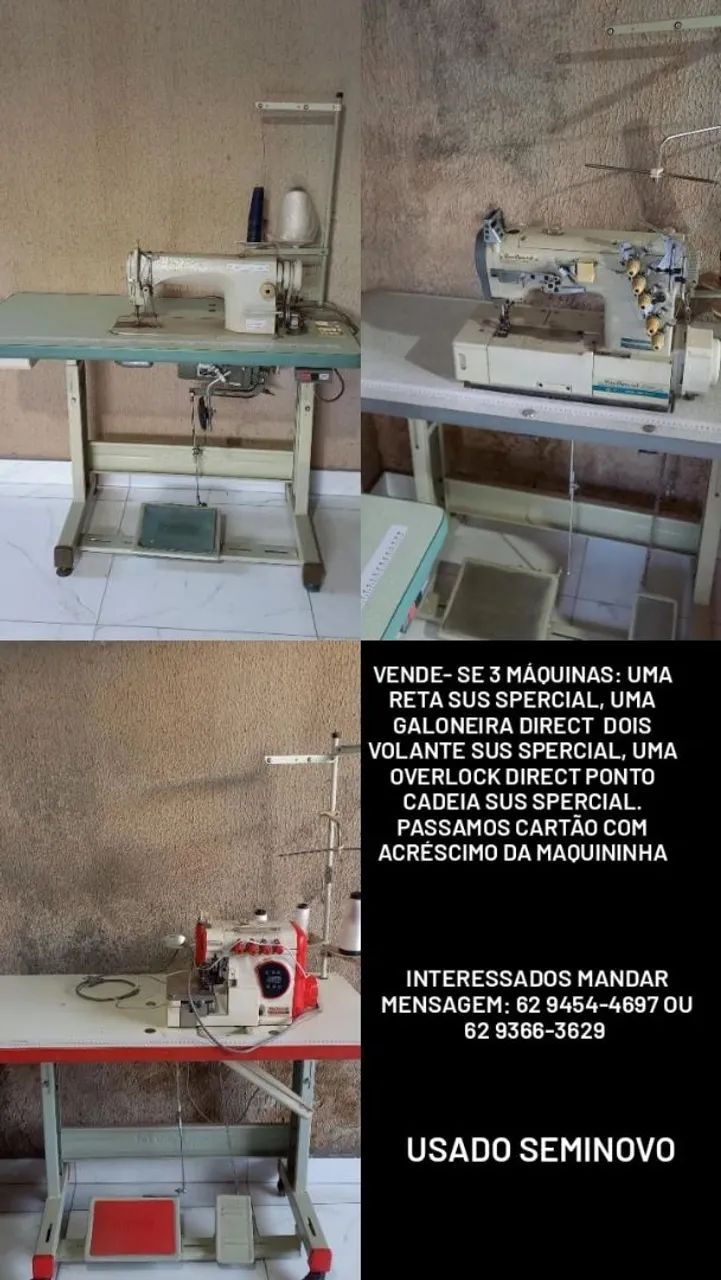 Vende-se 3 máquinas.