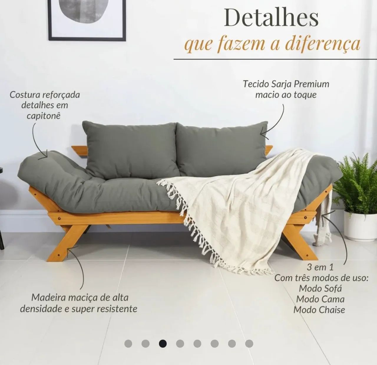 Sofá cama futon acquablok - Foto 5