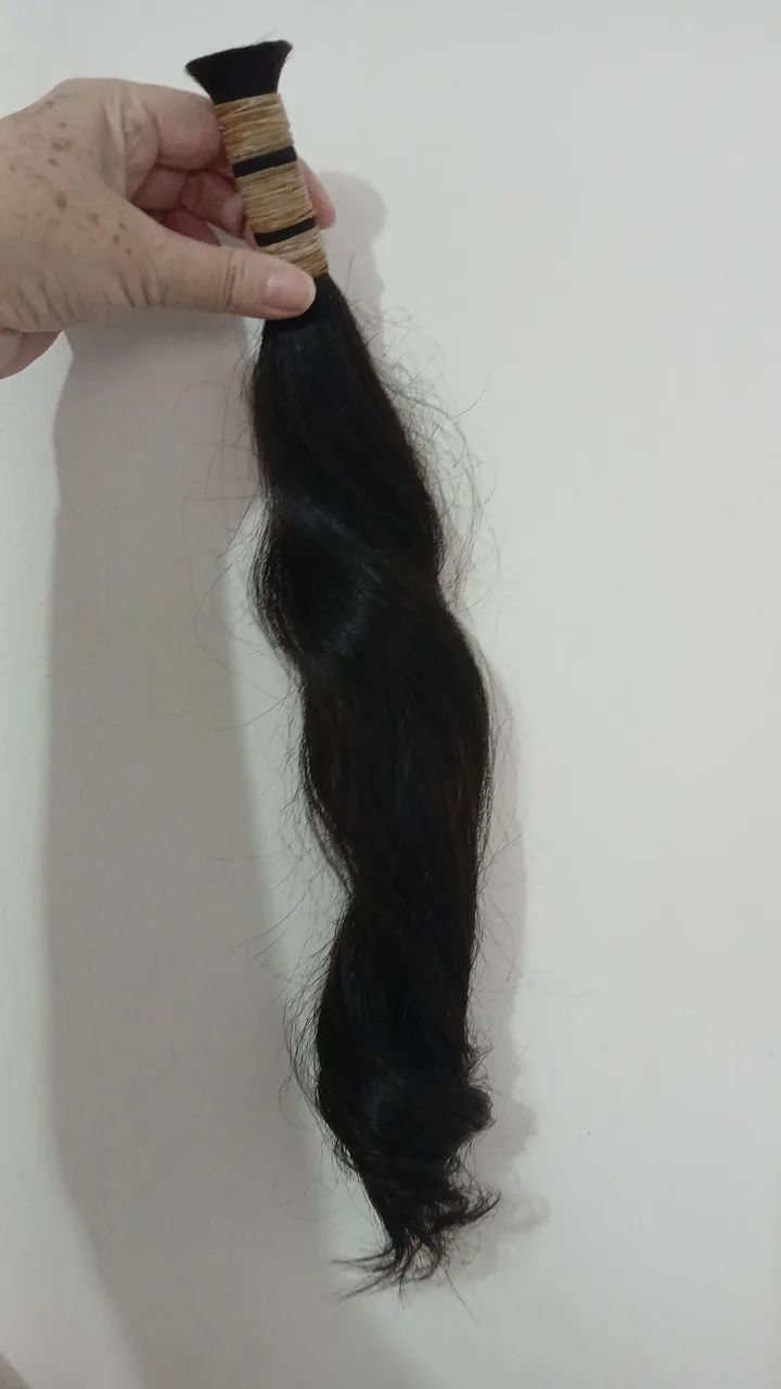 Cabelo Humano 45 cm 100 gr