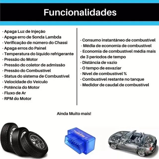scanner automotivo bluetooth android elm327 obd11 - Foto 4