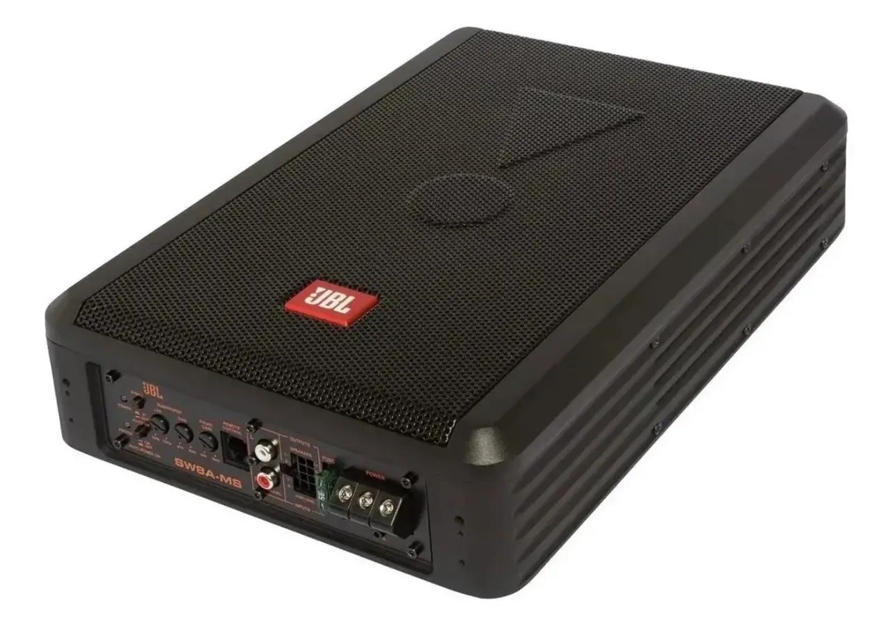 Caixa Amplificada Jbl Sw8ams Slim Subwoofer 400wrms 3 Canais - Foto 3