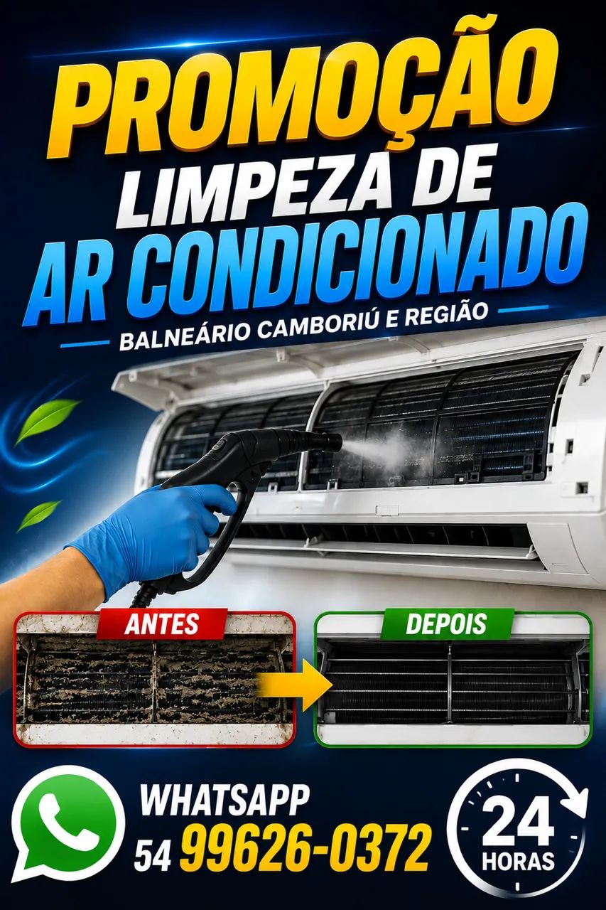 Limpeza ar condicionado 24 horas. @servicocerto