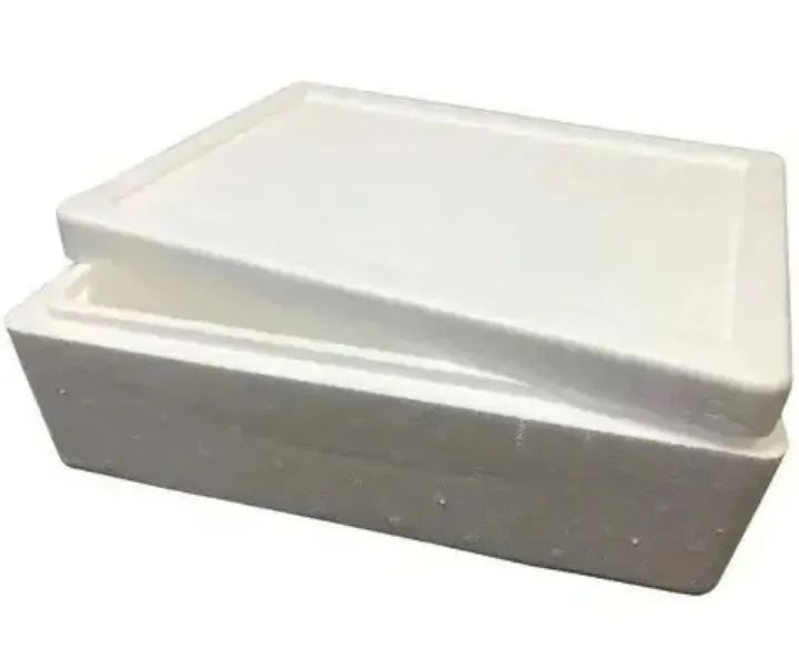 Caixa de isopor.