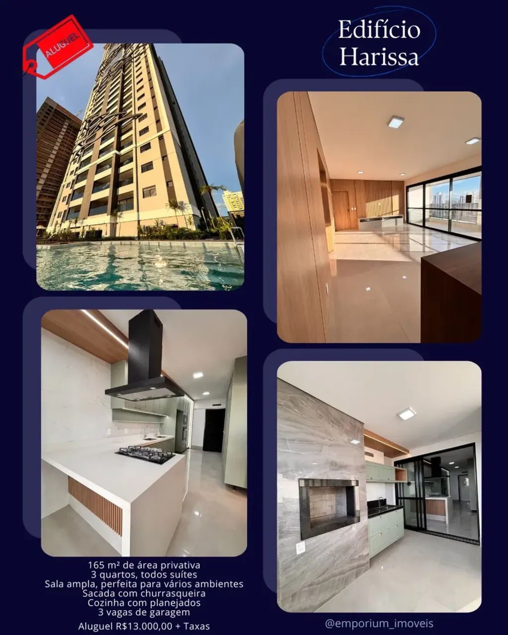 LOCAÇÃO  APARTAMENTO DE ALTO PADRÃO | EDIFÍCIO HARISSA