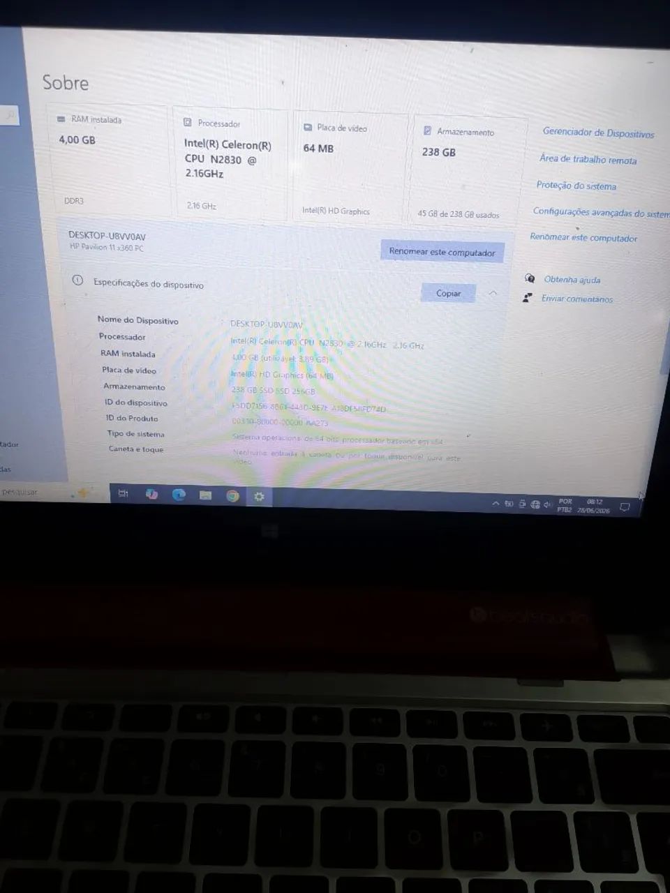 Notebook HP Intel Celeron N2830 @2.16GHz 4 Gb de RAM - Foto 2