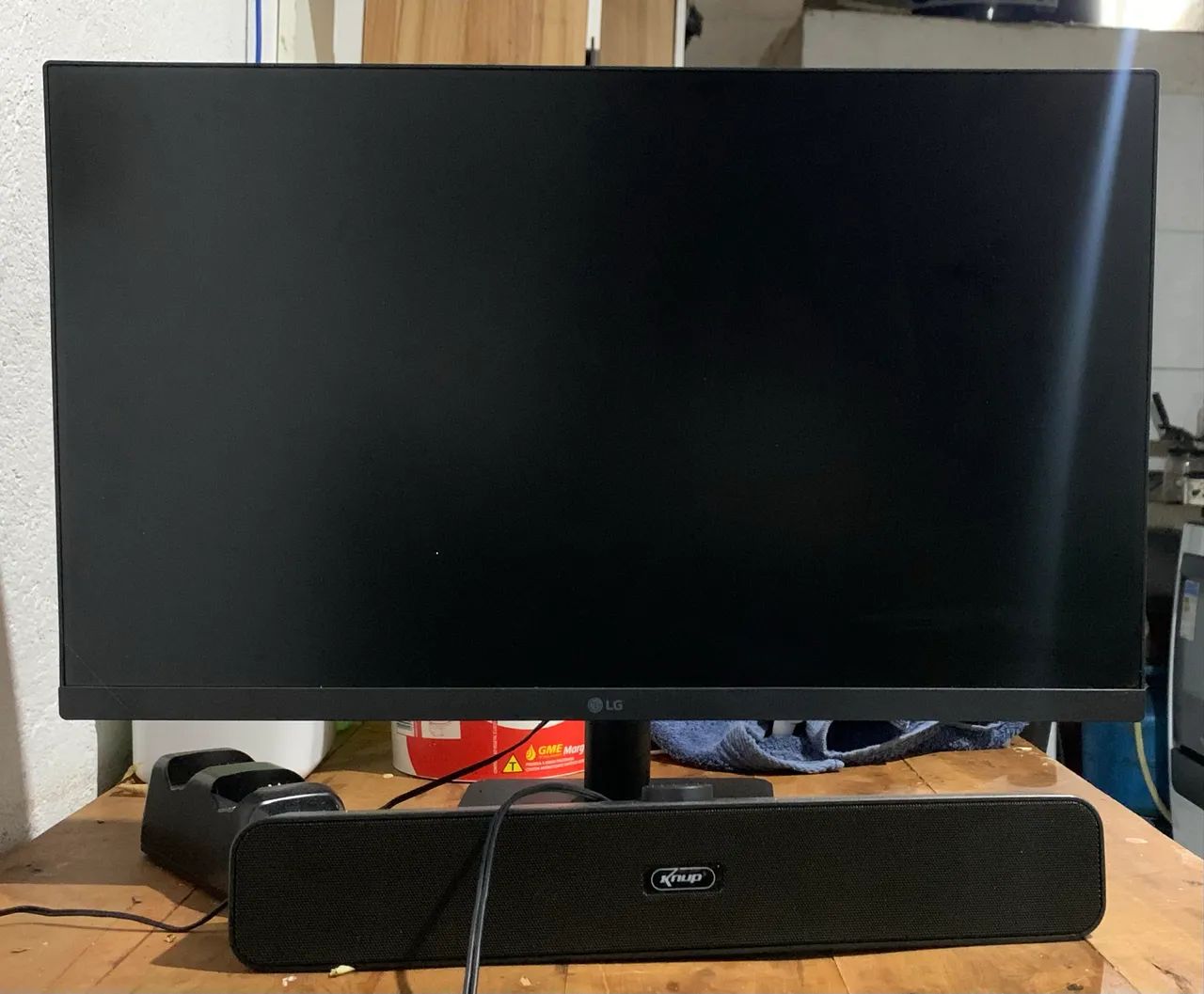 Monitor Gamer LG, 100hz, Full HD + Caixinha de som knup (aceito cartão)