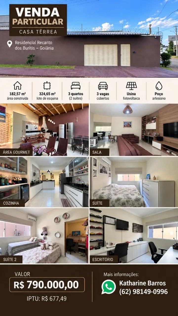 Vendo Casa Recanto dos Buritis 