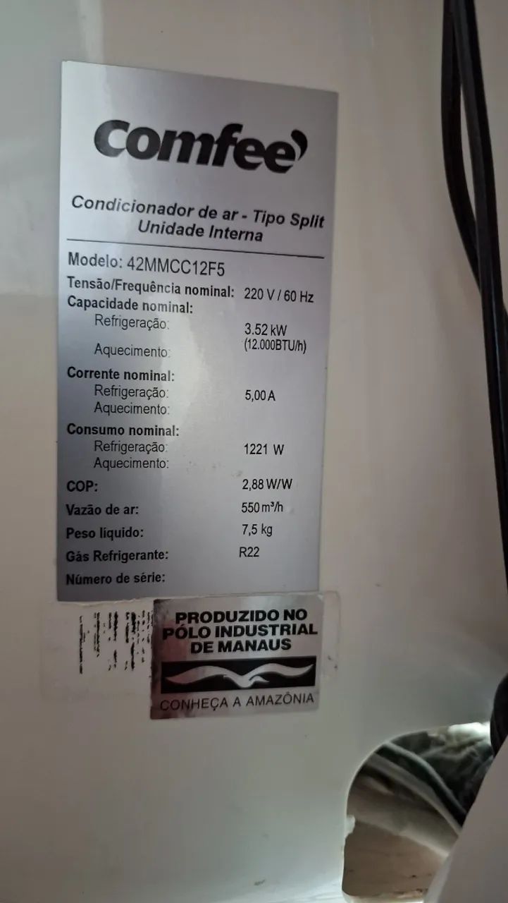 Ar condicionado 12 mil Btus VENDO OU TROCO - Foto 3