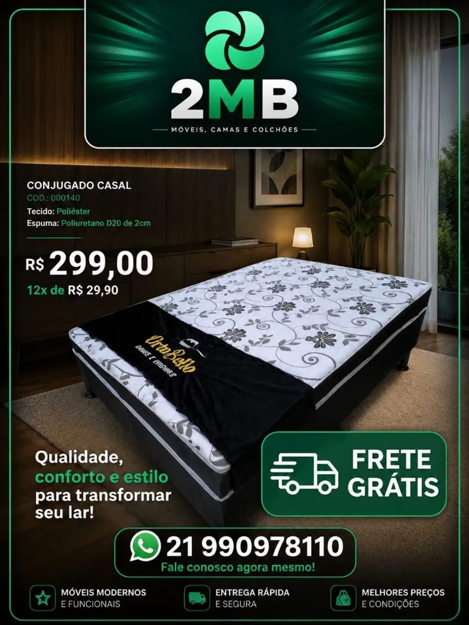 Cama Box direto da fábrica com FRETE GRÁTIS
