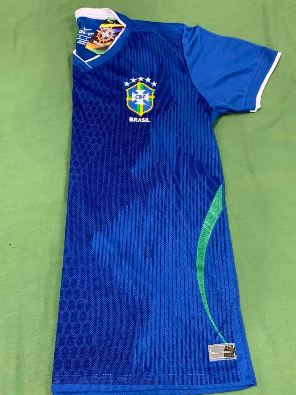 Camisa do Brasil Dry Fit Azul - Foto 3