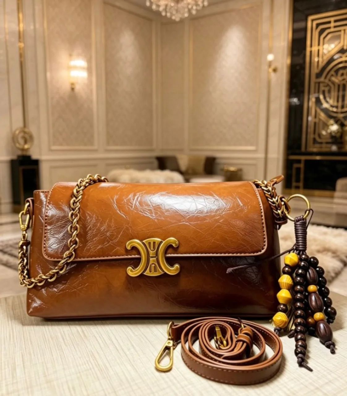 Bolsa Feminina Importada Premium com Alça de Ombro e Transversal - Foto 5