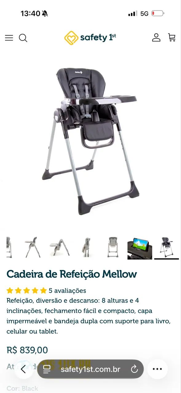 Cadeira de alimentação  - Foto 2