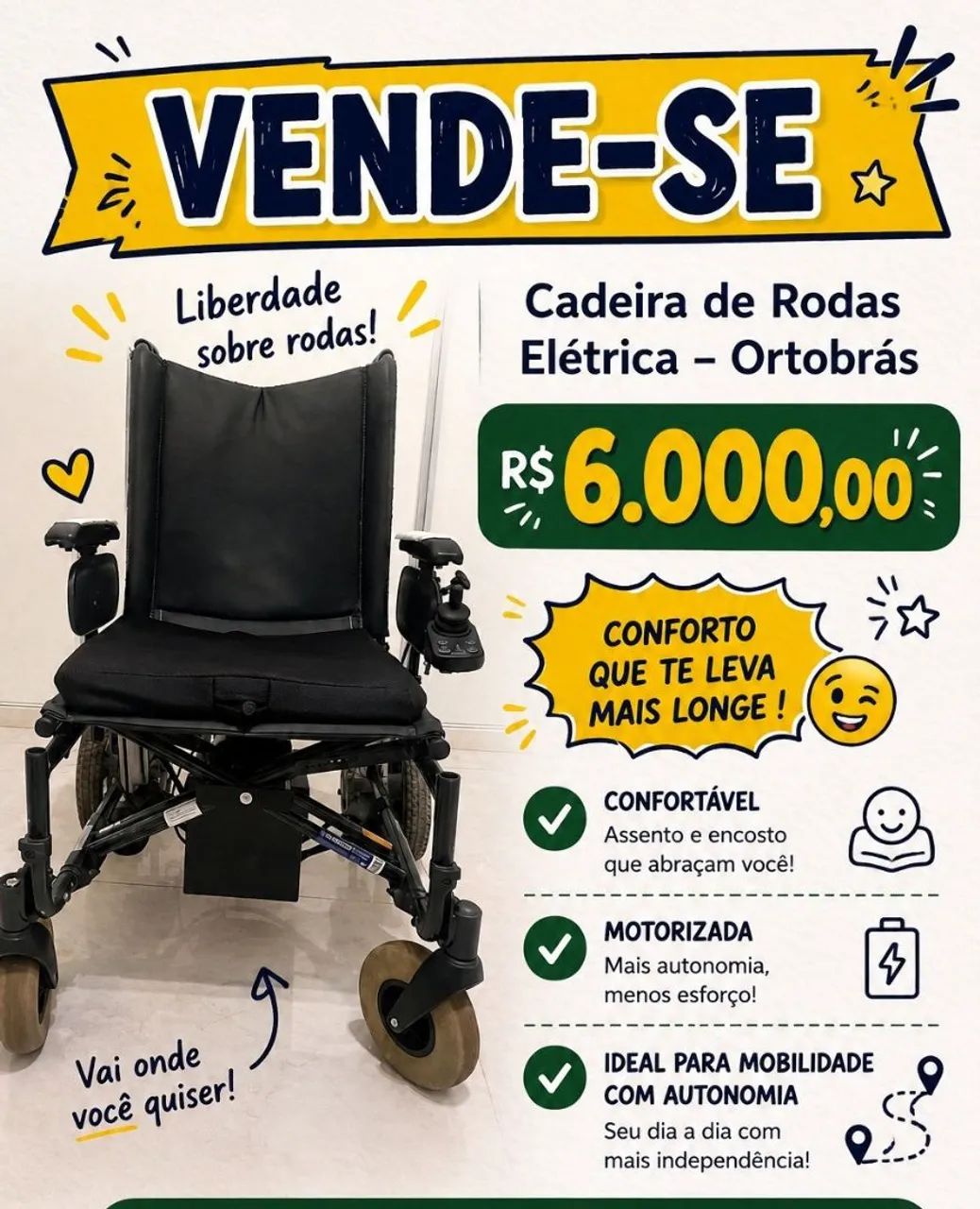 Cadeira De Rodas Elétrica 
